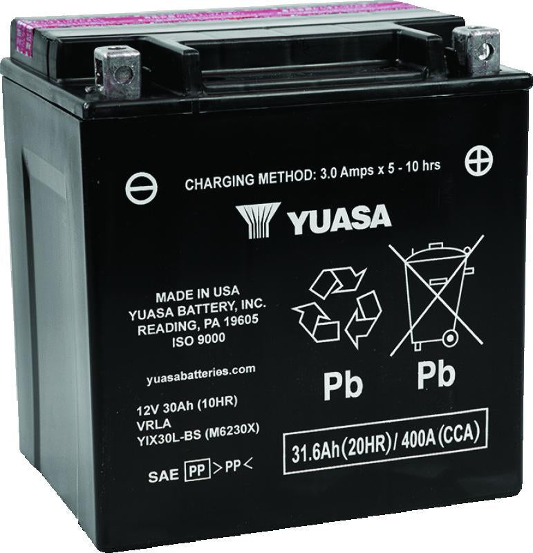 Yuasa YIX30L-BS-PW High Performance Maintenance Free AGM Battery for Sea-Doo GTX and RXP Models