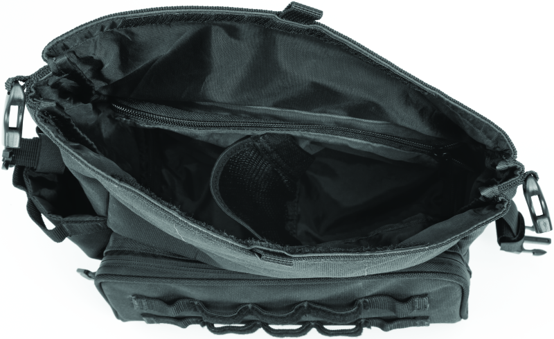Kuryakyn Hoodrat Universal Swingarm Bag with Secure Roll-Top Design