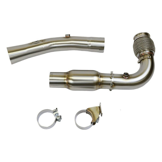 Can Am X3 3" Bazooka Race Pipe with Bullet Muffler Exhaust