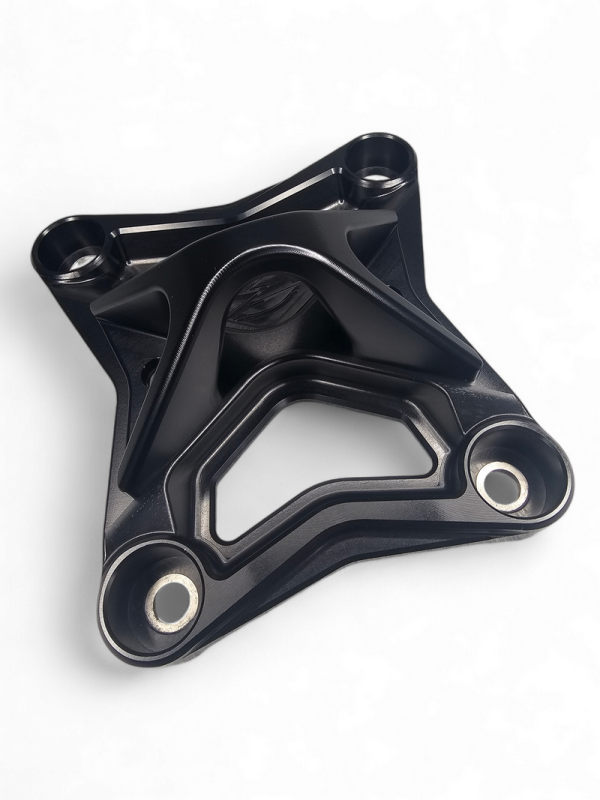 Elektric Off Road XL 6-Bolt Radius Rod Plate with Tow Hook for 2017+ Can-Am Maverick X3 - Black