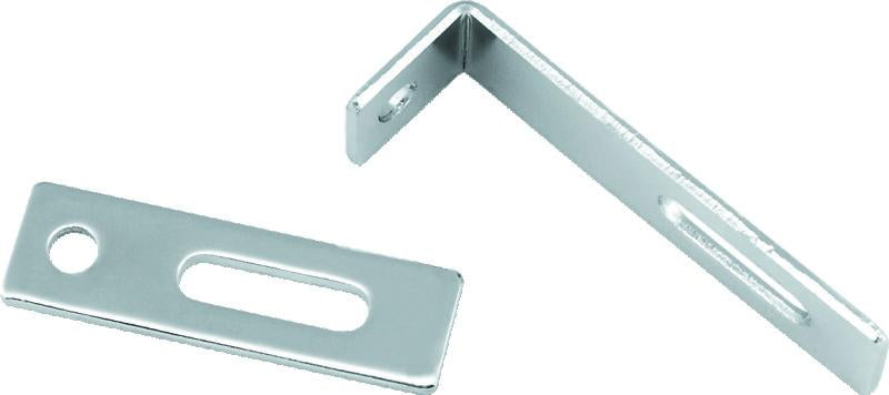 Bikers Choice Flat Chrome Exhaust Support Bracket 7/8 x 3 Inch Universal Custom