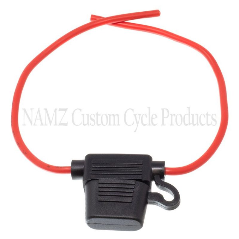 NAMZ Sealed ATO Fuse Holder with 14-Gauge Wire for Powersports Vehicles, Part NAFH-01