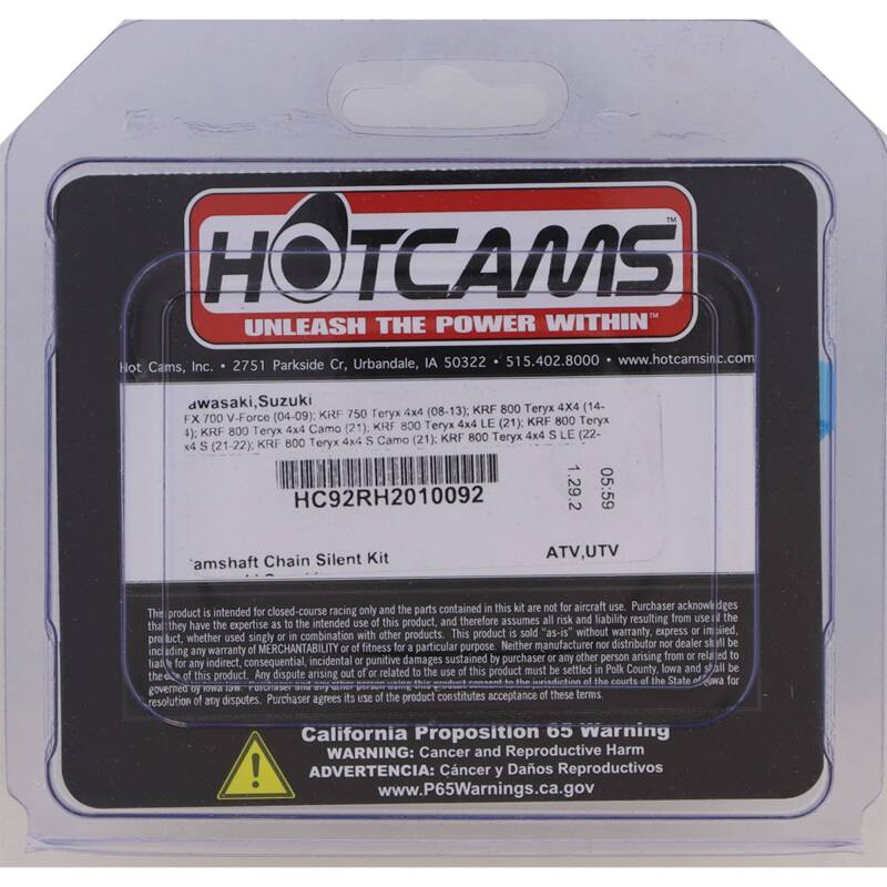 Hot Cams HC92RH2010092 Camshaft Chain Roller Kit for Kawasaki KVF 750 Brute Force 4x4i