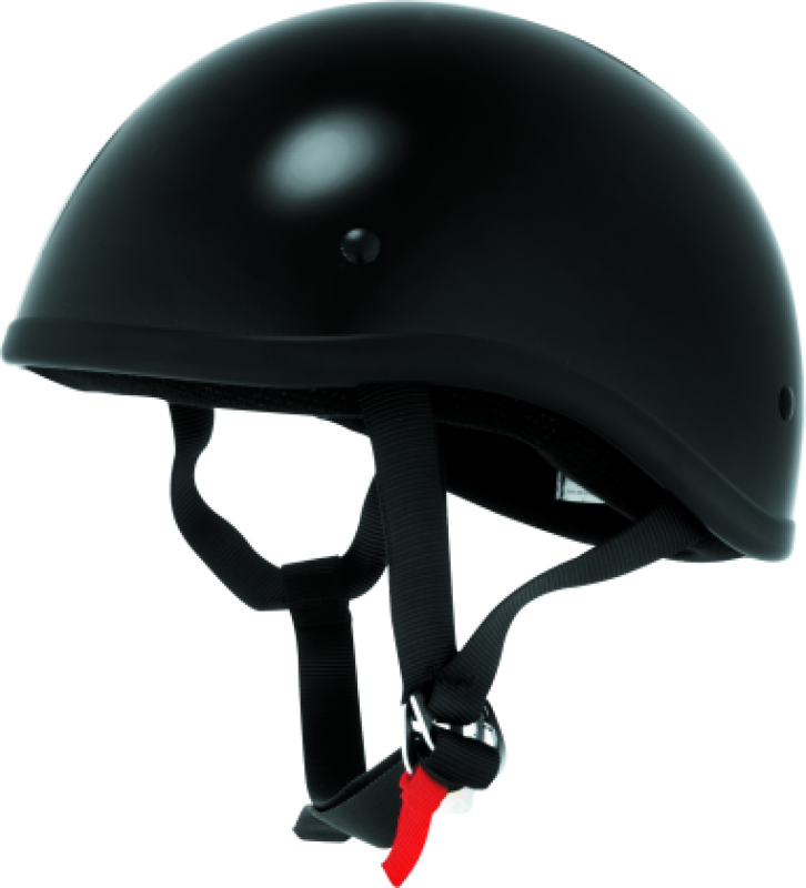 Bikers Choice Skid Lids Original Helmet Flat Black XL – Low-Profile PowerSports Helmet with D.O.T. Certification