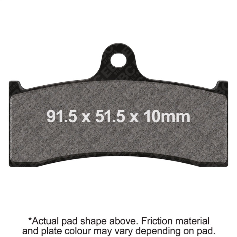 EBC Powersports FA249 Organic Brake Pads for Kawasaki ZX-7RR – 6 Piston Caliper Front Replacement