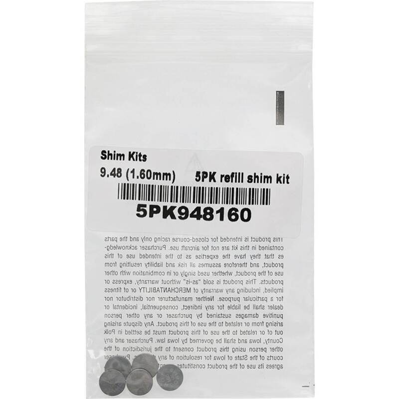 Hot Cams 04-08 400 DVX / 02-16 CRF 450 R 1.600mm Shim Kit - 5 Pack