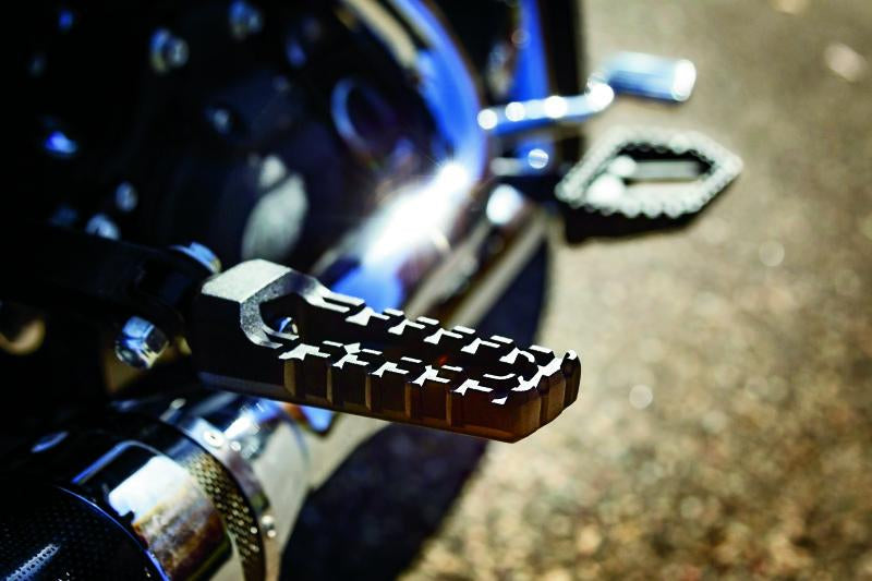 Kuryakyn Riot Pegs Without Adapter Satin Black – Off-Road Motorcycle Foot Pegs for Enhanced Control and Durability
