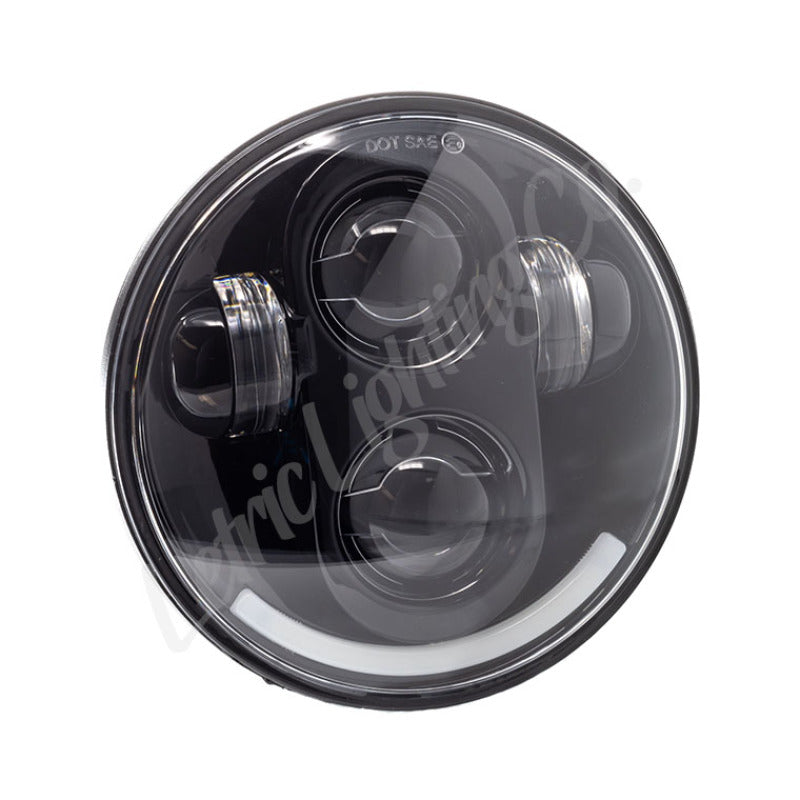 Letric Lighting 5.75-inch LED Black Premium Headlight with CREE LEDs and Plug-and-Play Installation