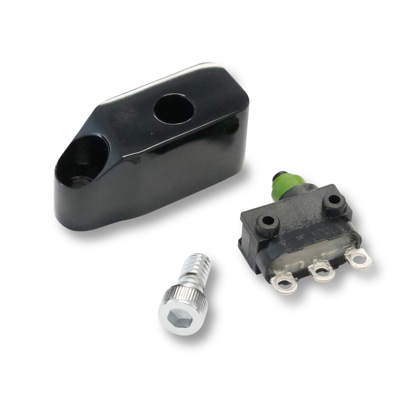 Performance Machine Brake Light and Clutch Kill Switch Kit - Black Ano for Harley Touring, Dyna, and Sportster Models