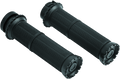 Kuryakyn Riot Grips Dual Cable Satin Black with MX-Style Profile and Ergonomic Design