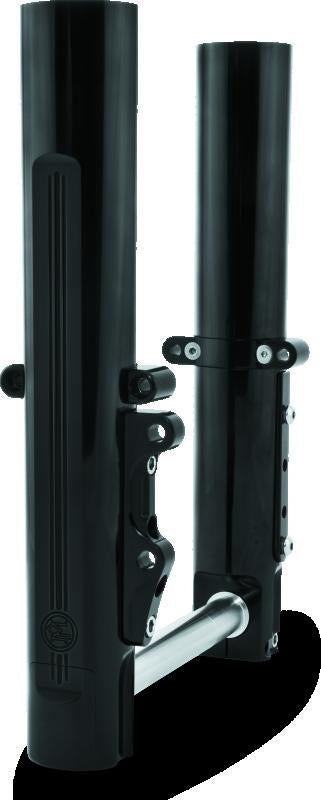 Performance Machine 14-Up FL Lower Leg Assembly - Black Ano for Harley Davidson