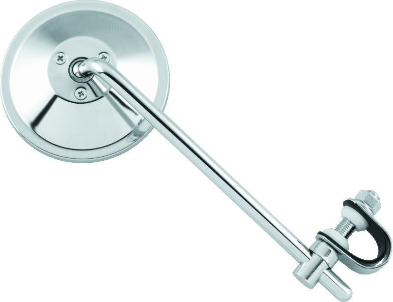 BikeMaster Universal Clamp-On Mirror with 8-Inch Adjustable Stem - Part Number 600005