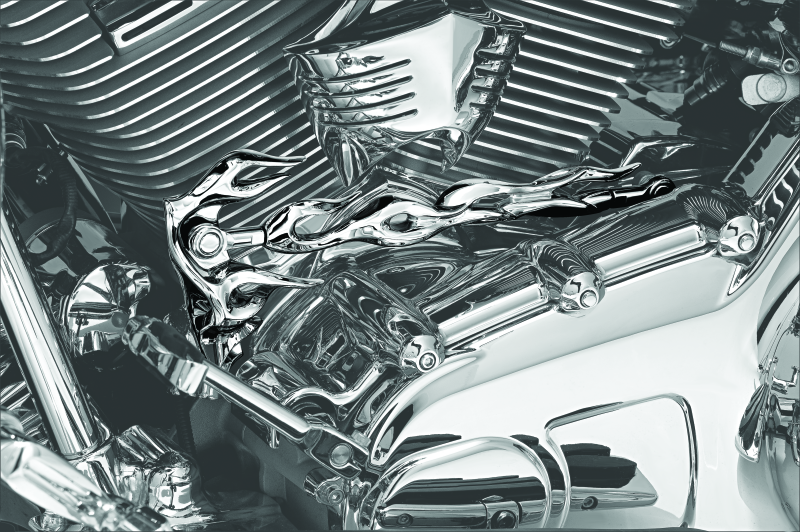 Kuryakyn Flame Shift Linkage Chrome Part 1072 for Powersports Vehicles