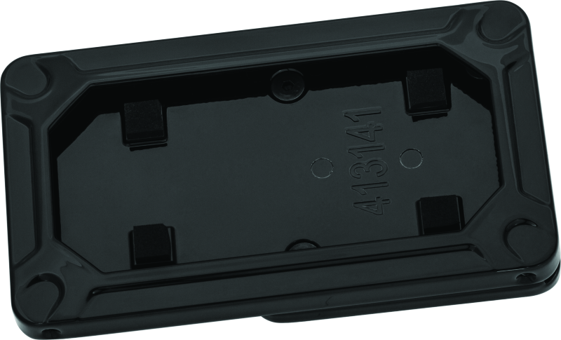 Kuryakyn Nova Side Mount License Plate Frame for Harley Davidson - Gloss Black (Part #3142)