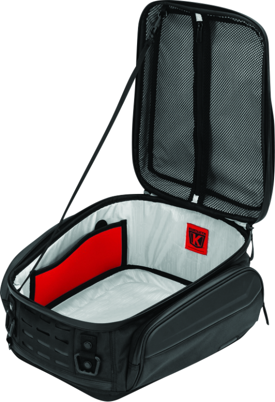 Kuryakyn Xkursion XB Ambassador Tail Bag - Versatile 25L Motorcycle Storage with Weather-Resistant Zippers and Reflective Accents