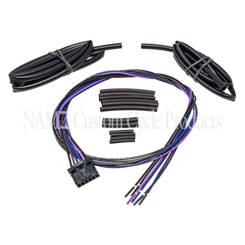 NAMZ 11-17 V-Twin FXST/FLST Front Turn Signal Relocation Harness with Switch Housing Mount - 36 Inches