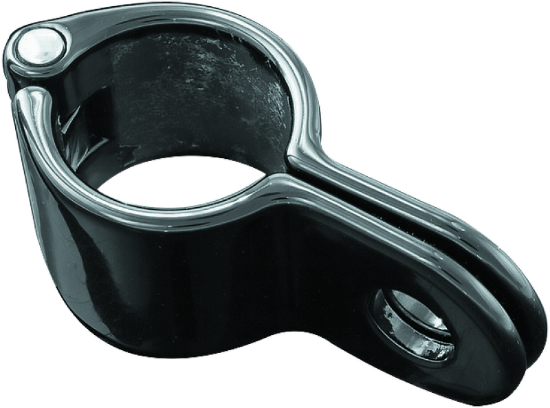 Kuryakyn Magnum Quick Clamp 1-1/4 inch Gloss Black - Durable Stainless Steel Construction
