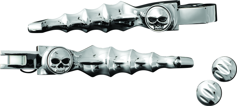 Kuryakyn Zombie Levers for Harley-Davidson 96-Up Cable Chrome – Stylish Motorcycle Brake and Clutch Levers