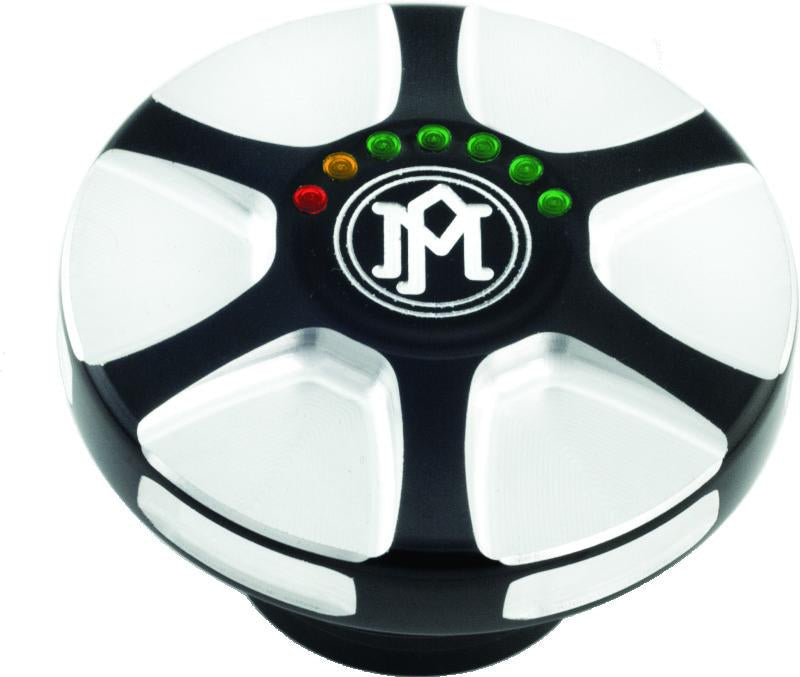 Performance Machine Led Fuel Gauge Array - Contrast Cut for Harley-Davidson Fuel Tanks