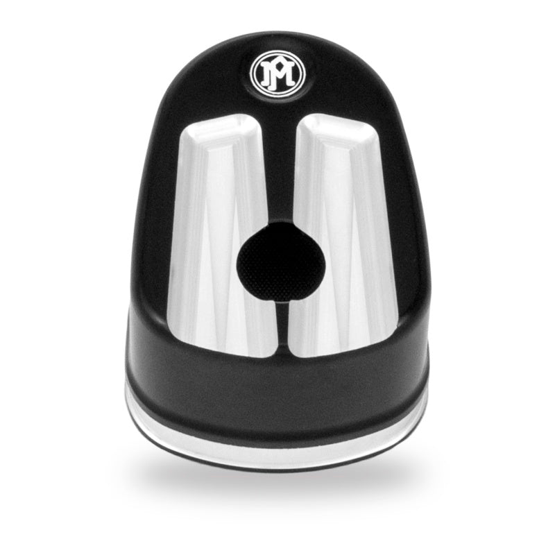 Performance Machine FL Ignition Switch Cover Assembly Scallop - Contrast Cut for Harley Davidson