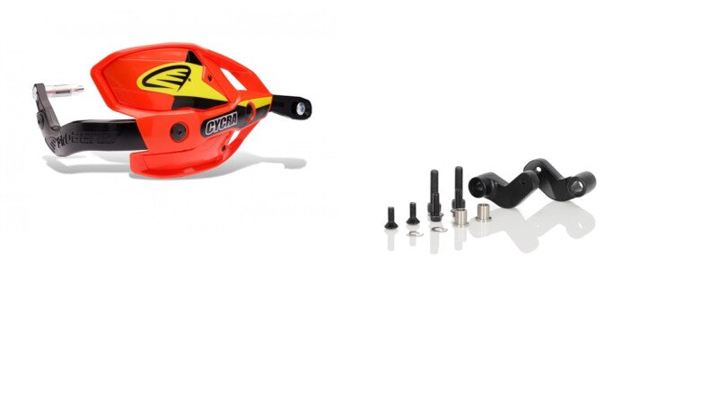 Cycra Probend Ultra Bar Pack with Flexx Link Bar Mount - Red for Powersports Handguards