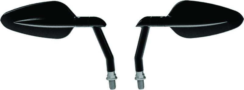 Burly Brand Radar Mirror Set - Black | Adjustable, Vibration Tested, Universal Mounting