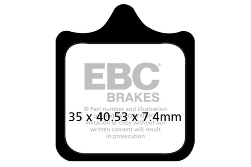 EBC Powersports Double-H Sintered HH Brake Pads for Aprilia RSV Mille and More – Part FA322/4HH