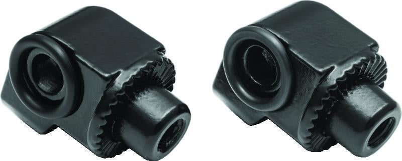Kuryakyn Splined Peg Adapters for BMW Rear Foot Pegs - Black, Part #3899