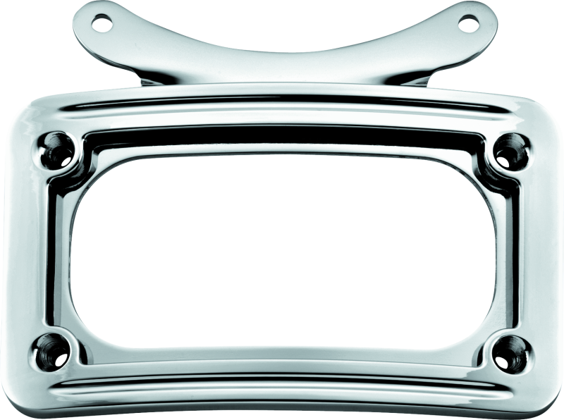 Kuryakyn Curved Chrome License Plate Frame for Motorcycles Part 3162