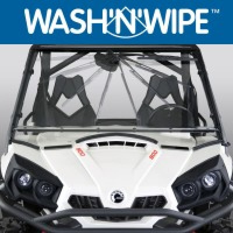 National Cycle N30402 Wash’n’Wipe Full Windshield for Can-Am Commander and MAX 800-1000
