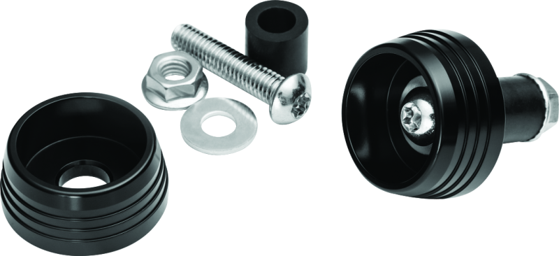 Kuryakyn Lodestar Axle Sliders for BMW R1200GS and R1200RT – Black
