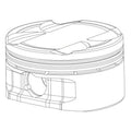CP Pistons Set of 3 for Toyota GR Yaris G16E-GTS with 87.51mm Bore and 10.5:1 Compression Ratio