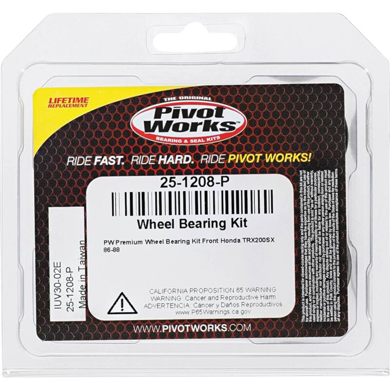 Pivot Works Premium Wheel Bearing Kit for Powersports Vehicles – Part Number 25-1208-P
