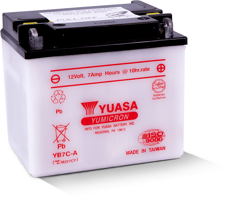 Yuasa YB7C-A Yumicron 12-Volt Powersports Battery for Yamaha TW200
