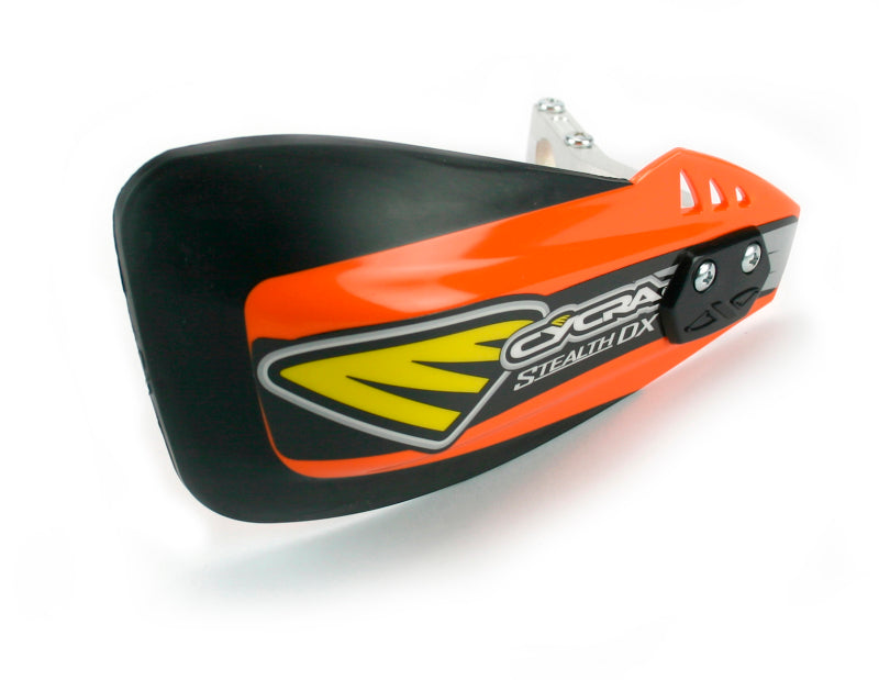 Cycra Stealth DX Handguards - Orange | Durable Polypropylene Shields with Aluminum Brackets