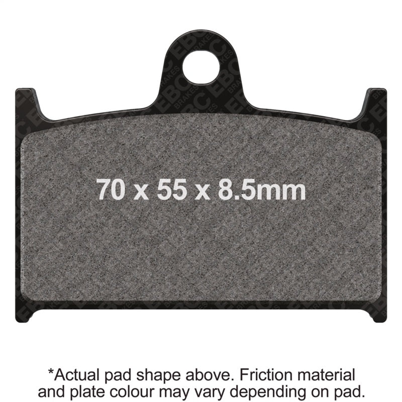 EBC Powersports Double-H Sintered HH Brake Pads for Triumph Daytona and TT600 (Part Number: FA236HH)