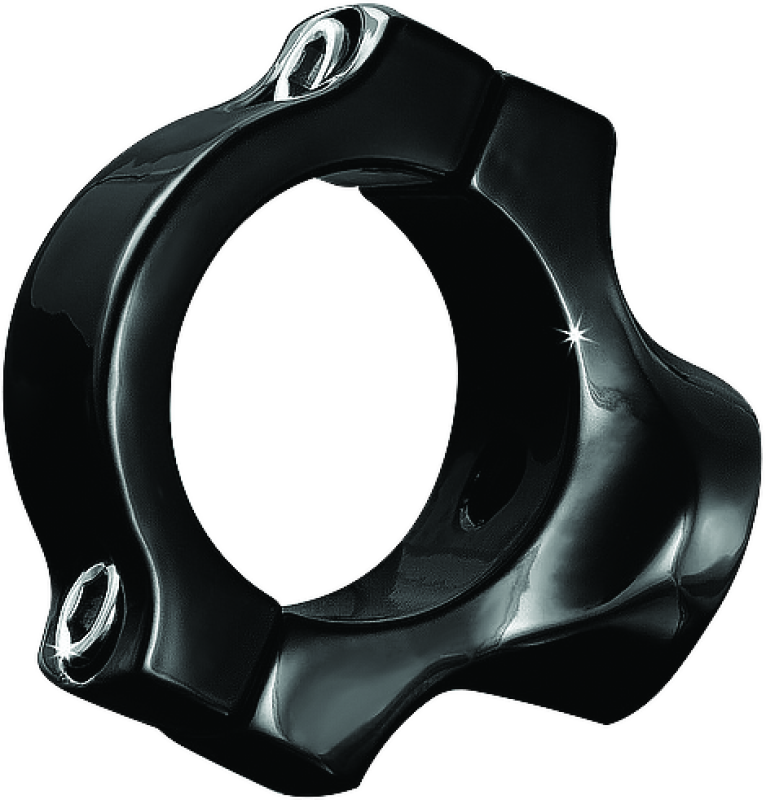 Kuryakyn Side Mount License Plate Holder Clamp for Yamaha XV1700A Softails - Gloss Black