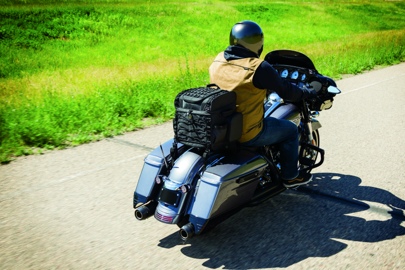 Kuryakyn Momentum Vagabond Bag Part Number 5285 – Versatile Motorcycle Seat and Rack Storage Solution