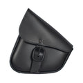 Willie & Max HD Softails, Yamaha Road Stars, Kawasaki Vulcan 900, Suzuki C50 Swingarm Bag with Black Matte Buckle - Black
