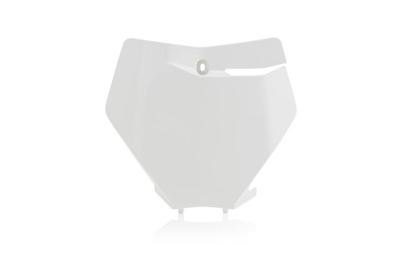 Acerbis Front Number Plate for KTM 125-450 SX, XC, and XC-F Models (2019-2022) - White