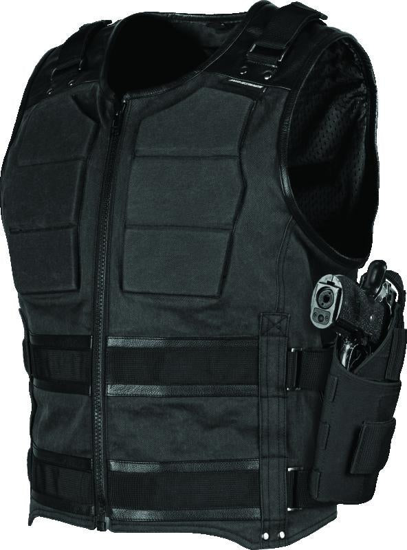 Speed and Strength True Grit Armored Motorcycle Vest Black - 2XL
