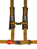 PRP Seats 4.2 Harness with Latch/Link Lap Belt – Gold for Off-Road Vehicles