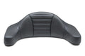 Mustang Motorcycle Deluxe Touring Passenger Backrest for King Tour Pak, Black with Blue Stitching (Part No. 79013SB)