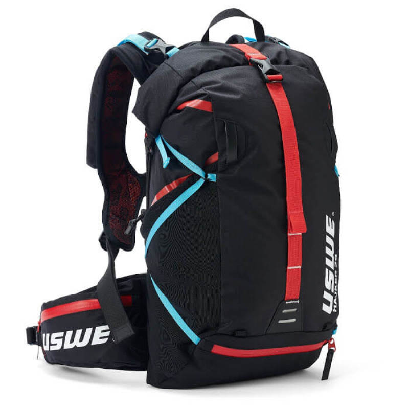 USWE Hajker Winter Rolltop Daypack 30L in Carbon Black – Waterproof Adventure Pack with Bounce-Free Harness System