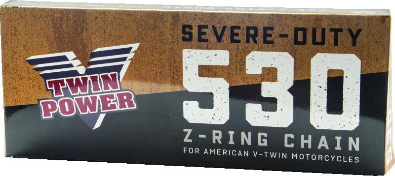 Twin Power Z Ring Chain 530X120 Gold for American V-Twins - Heavy-Duty Drive Chain Replacement