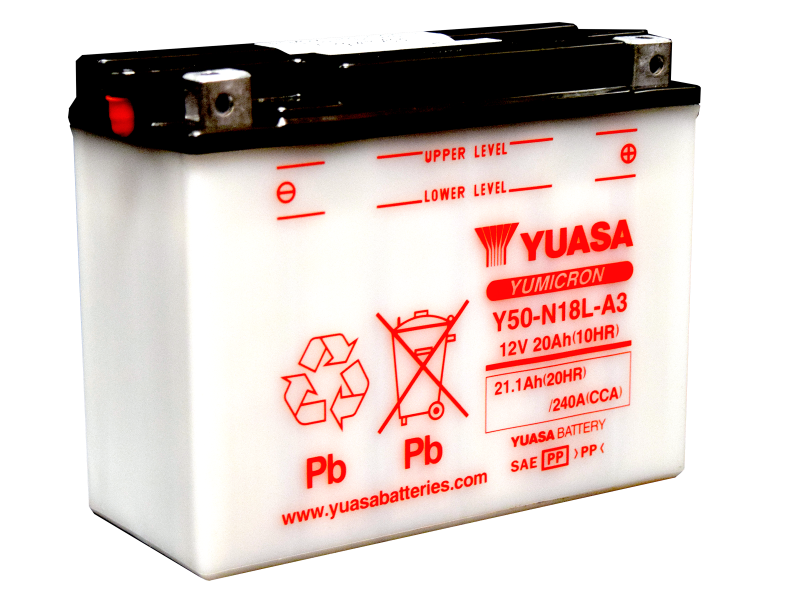 Yuasa Y50-N18L-A3 Yumicron 12-Volt Powersports Battery for Honda GL1500 Gold Wing