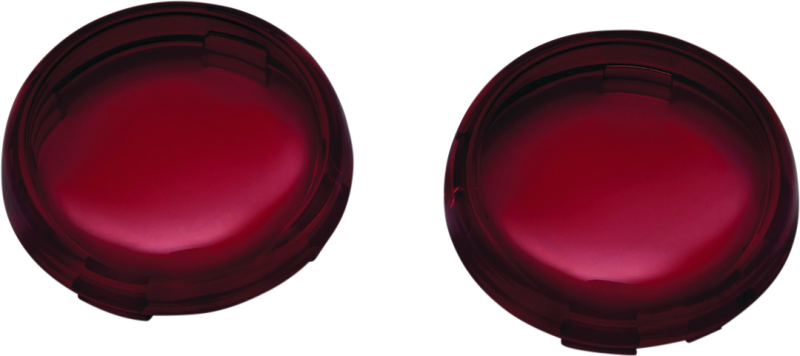 Kuryakyn Bullet Style Lens Red - Replacement Polycarbonate Turn Signal Cover for Harley-Davidson