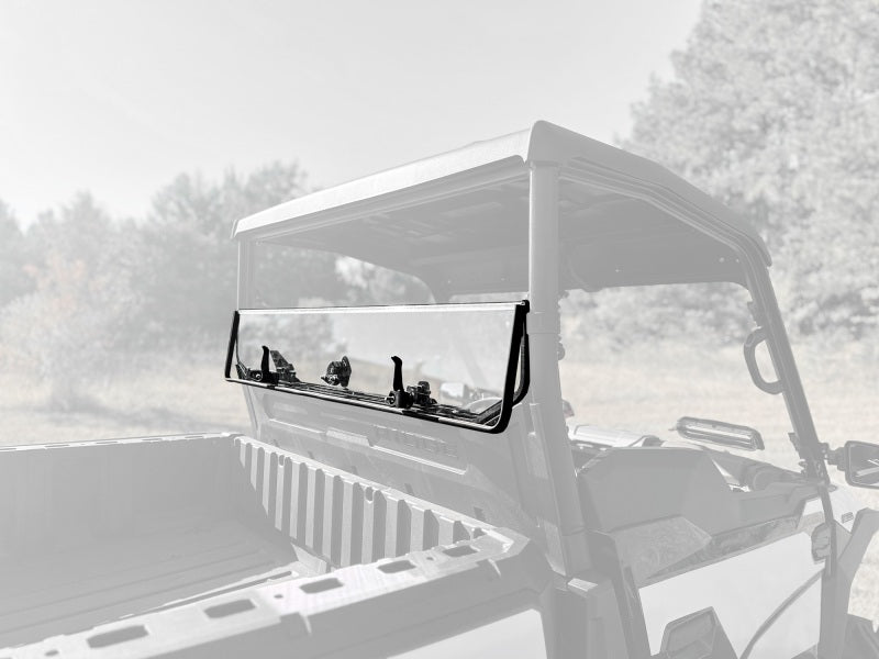 Seizmik 50-55319KIT Kawasaki Ridge Ranch Rear Folding Windshield with UV-Resistant Polycarbonate