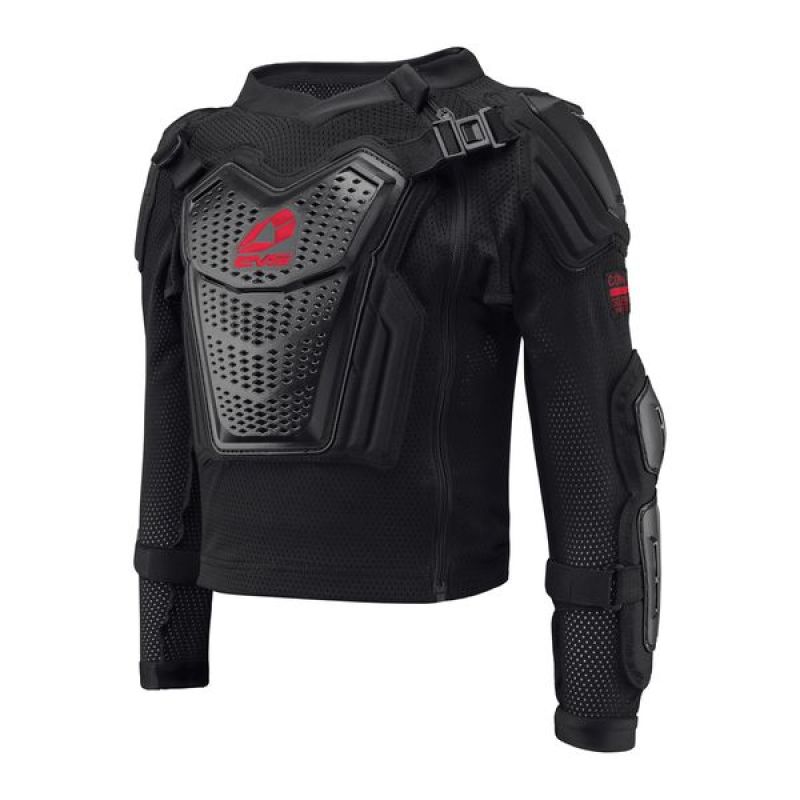 EVS Comp Suit Black/Red XL – Full Upper Body Ballistic Jersey for Powersports