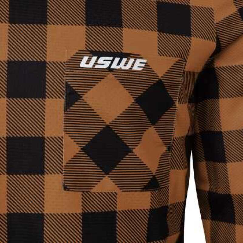 USWE Flannel Long Sleeve Lightweight Off-Road Jersey Bronze – 2XL